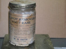 Vintage magic spot remover & foot ease WH Smith Boise Idaho jar powder 3/4 full