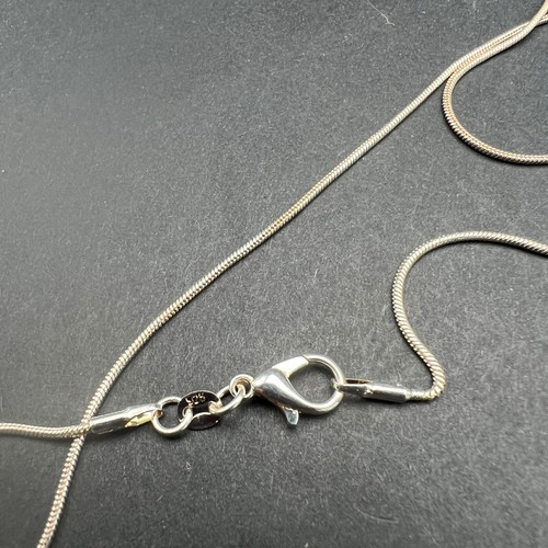 Vintage Handmade Jadeite Necklace Silver Tone Wire Wrapped Dangle Drop Pendant - Imagen 4 de 7