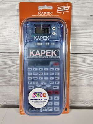 Kapek Wissenschaftlicher Taschenrechner + Mathe-Set für Schule 10-teiliges Geometrie-Set - Neu 