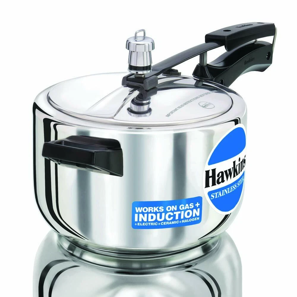 Hawkins Pressure Cooker 4 Litres Stainless Silver Best Gift For All Occasion