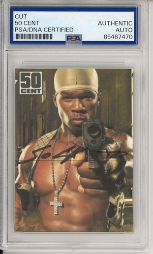 50 Cent Curtis Jackson SIGNED Iconic Photograph Cut Signature PSA DNA COA