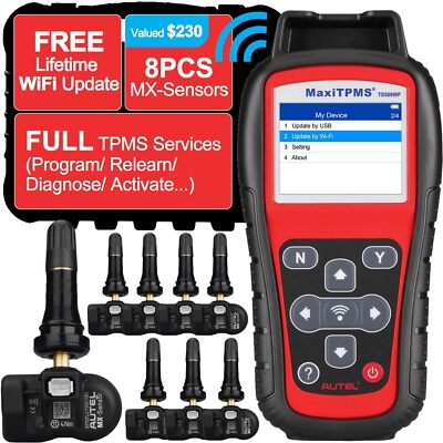 #ad Autel MaxiTPMS TS508WF Tire Pressure Monitoring System TPMS Relearn Reset KIT $28.00