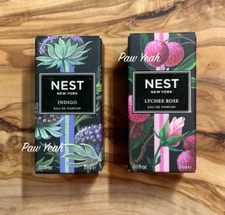 NEST Indigo & Lychee Rose eau de Parfum 0.1 fl oz each New NIB Perfume