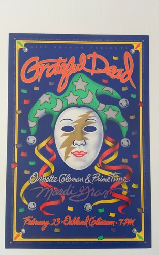 Grateful Dead Mardi Gras 1993 Vintage Poster