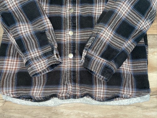 Roper Boys Sherpa Lined Long Sleeve Plaid Flannel Jacket Size XL (16-18) - Picture 4 of 6