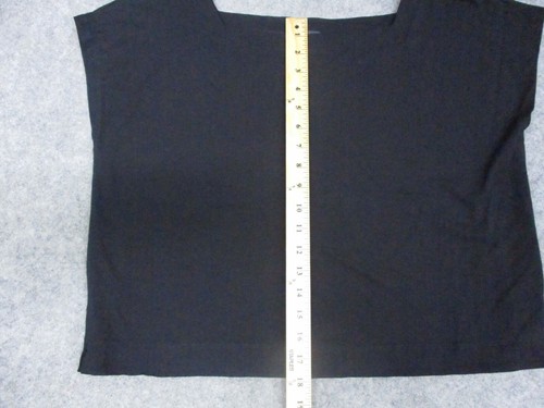 Eileen Fisher Top Womens Large L Square Neck Comfort Stretch Casual Cap Sleeve - Picture 3 of 11