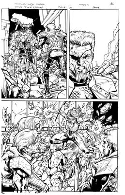 DEATHSTROKE 20 pg 6 DEATHSTROKE + RAVAGER VS TERRA 1/2 SPLASH | eBay