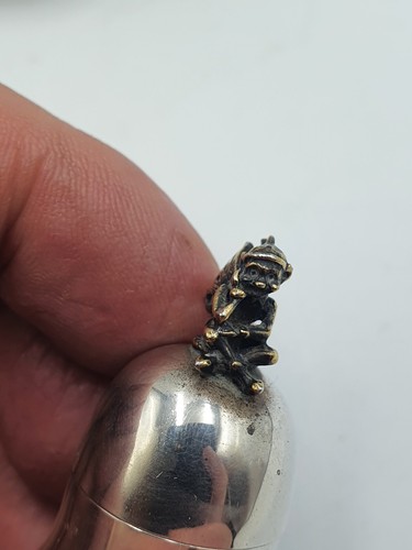 Scatola portapillole campana primo dente argento fatina dei denti superiore Harman Bros marcata - Foto 4 di 21