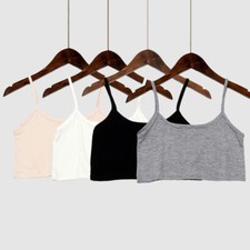 Sexy Frauen Crop Top Tube Ohne ?rmel -Lkw Ohne Naht Semming Camisole ▽