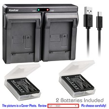 Kastar Battery Slim Dual USB Charger for Kodak LB-080  PIXPRO SP360 / SP360 4K