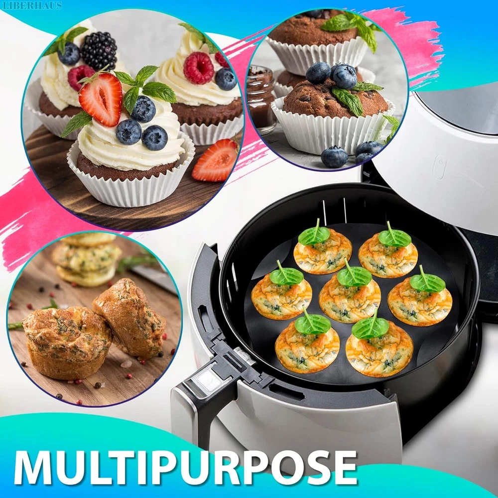 Air Fryer Silicone Cupcake Pan - 3.5-5.8l Air Fryer Egg Bites Mold Nonstick Muff