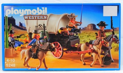 playmobil western wagon