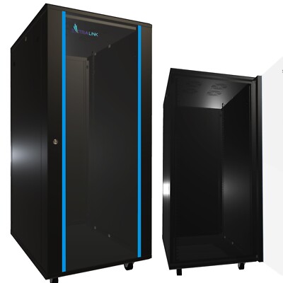 Extralink Netzwerkschrank Serverschrank Stehend 27HE 600x800 Schwarz