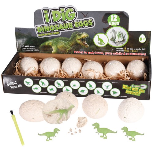 12PCS Dinosaur Eggs Figures Dig & Discover Scientific Educational Toys For Kids - Picture 5 of 12