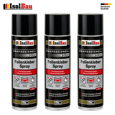 Folienkleber 3 x 500ml Dampfbremse Dampfsperre Fensterband PE Folien Ext. Stark