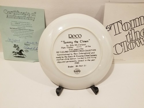 Collector Plate - McClelland Children's Circus Collection - Picture 2 of 3