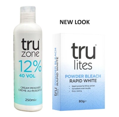 TRUZONE CREME PEROXID 12% (40 VOLUMEN) 250ML & RAPID WHITE HAARBLEICHE 80GM
