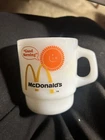 VTG Fire King Anchor Hocking Milk Glass Coffee Cup Mug McDonald’s