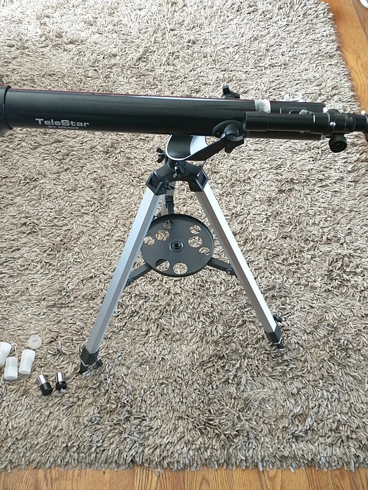Meade Telestar 60AZ-D Refractor Telescope 3X Barlow Lens. With 2 EXtra - Image 3 of 4
