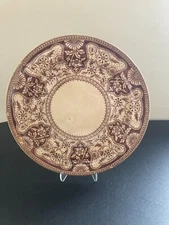 Antique 1890s Dunn Bennett & Co Brown Plate 9" Missouri # 41330