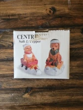 Vintage Centrum Christmas Cat and Dog Salt and Pepper Shakers Autumn Harvest