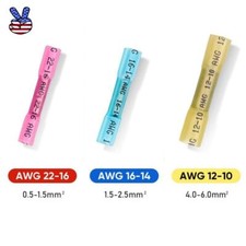 Heat Shrink Wire Connectors Automotive Crimp Butt Terminals 22-10AWG 100pcs
