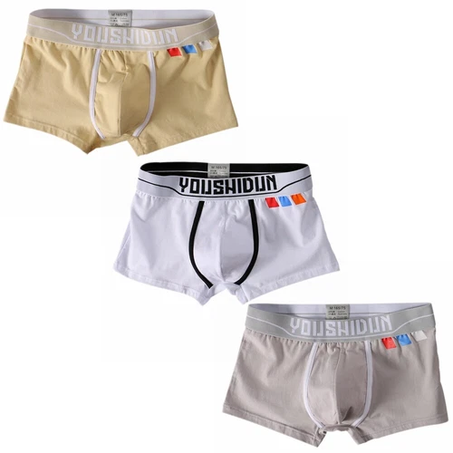 1,3 Pack Men's Cotton Underwear Boxer Shorts Bulge Pouch Printed Underpants - Picture 18 of 29