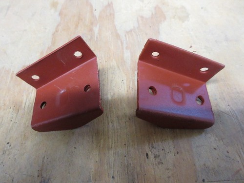 Set of Lower Door Rod Socket Hinge Bracket fits willys jeep M38 CJ2A CJ3A - Picture 2 of 4