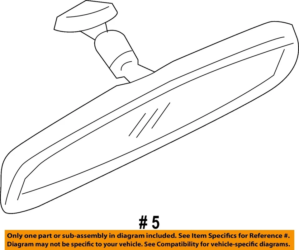 Espejo retrovisor interior delantero central usado se adapta a: Mitsubishi Eclipse 2005 delantero Foto 3 de 4