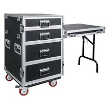 Sound Town 4-Drawer Stage Studio Equipment 1/2" 12mm Plywood STRC-PROWT4D 