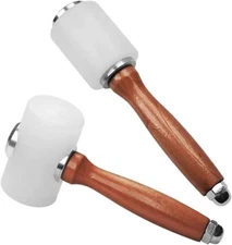 2pcs Leather Carving Hammer Nylon Hammers Leather Carving Stamping Craft Tool