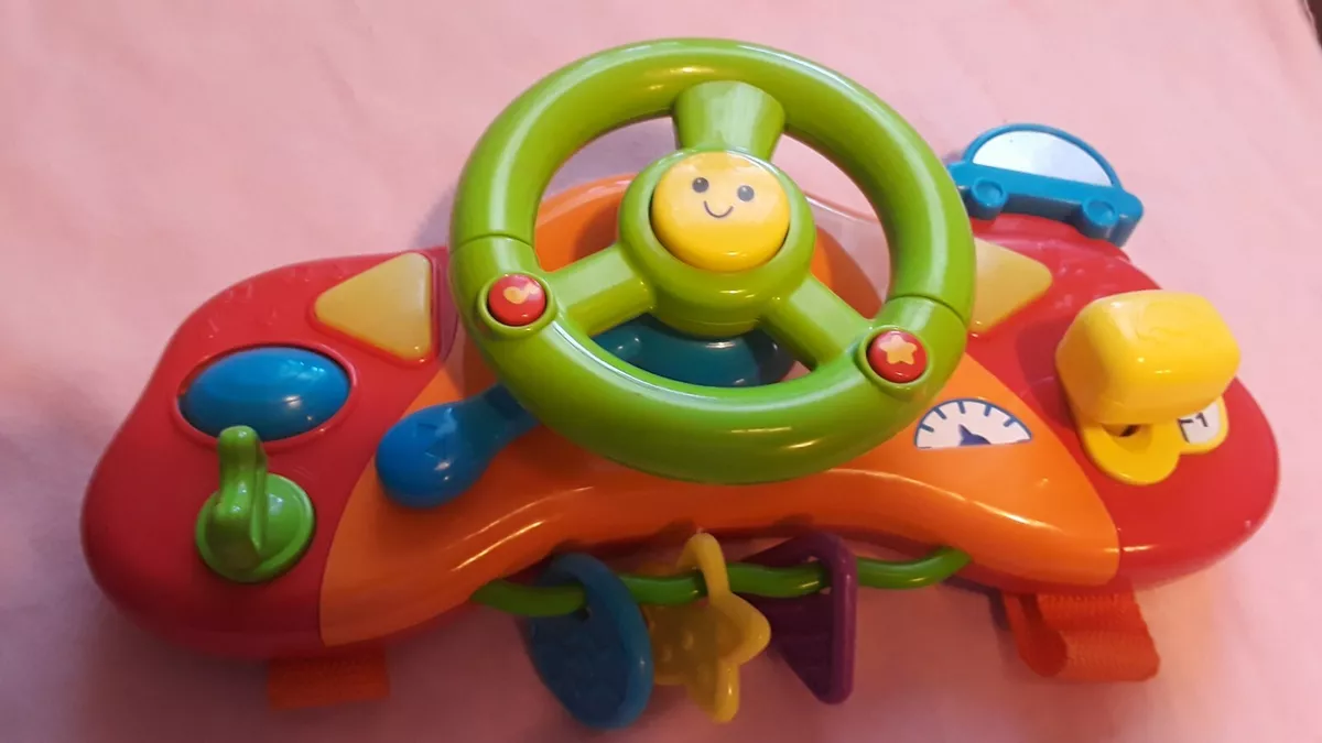 Toy steering wheel sales with horn