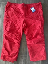 RARE  NWT Men’s Columbia Bugaboo OMNI-tech pants size 5X Red