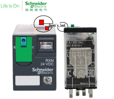 Реле промежуточное rxm4ab2bd 24vdc
