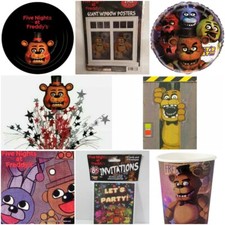 Five Nights at Freddy's Cumpleaños Fiesta Suministros Tazas Platos Servilletas Decoraciones
