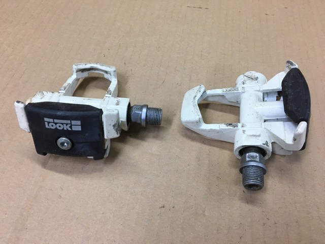 white clipless pedals