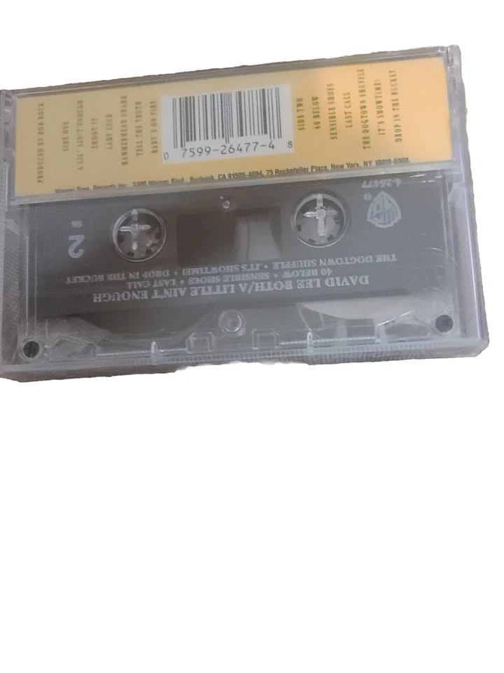 David Lee Roth A Little Ain't Enough Cassette Tape - Image 2 of 4