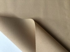 Beige Plain DRALON Outdoor Acrylic Teflon Upholstery Curtain Fabric 160 cm Wide