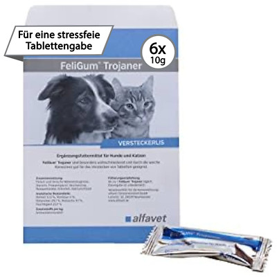 FeliGum Trojaner 6 Stk. Alfavet   Leckerli zum Verstecken von Tabletten