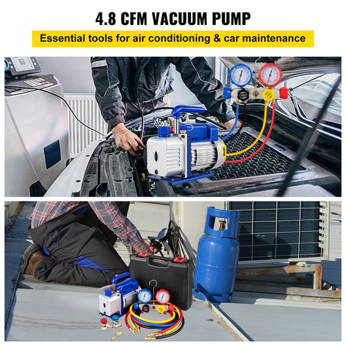VEVOR Set Manometro per Pompa per Vuoto 135,92 L/min Pompa per Vuoto con Scatola - Bild 2 von 12