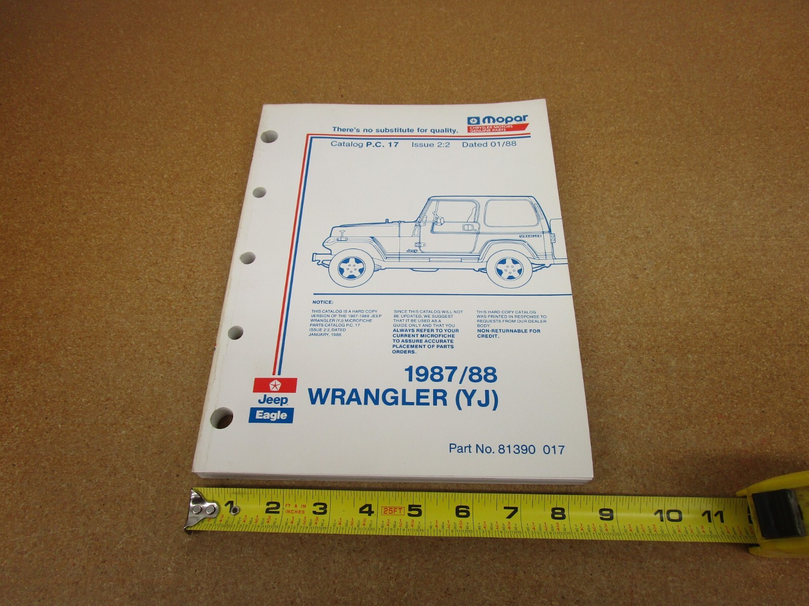 Total 40+ imagen 1987 jeep wrangler parts catalog Abzlocal.mx