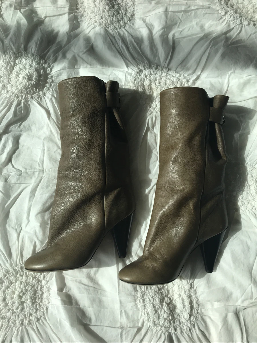 Isabel Marant Womens Lakfee Boots Green/Olive Size 36