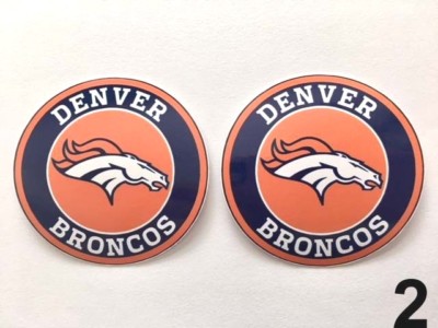 2x Denver Broncos Colorado Flag 3.5 Vinyl Die Cut Graphic Sticker | Australia