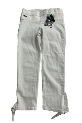 Coco Carmen White Capri Pant Stretch Small Brand NEW Cotton/spandex Small S