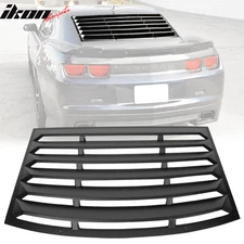Fits 10-15 Camaro Rear Window Louver Sun Shade Cover Rain Guard Unpainted ABS
