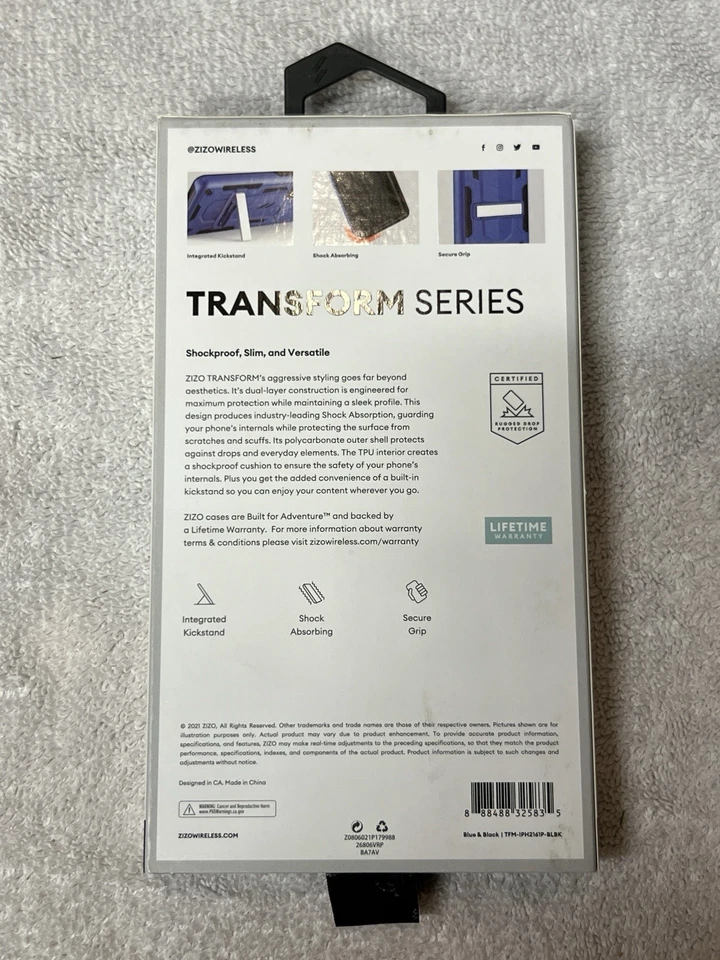 Zizo transform Series Blue Case For 2021 iPhone 6.1” Pro - Изображение 3 из 3