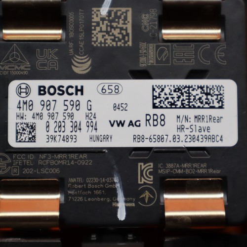 RADAR PUNTO CIEGO TRASERO IZQUIERDO AUDI A4 S5 RS5 A5 2023 4M0907590G OEM - Imagen 8 de 9