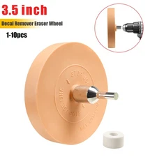 Decal Rubber Eraser Wheel Adhesive Pinstripe Sticker Remover with Drill Adapter