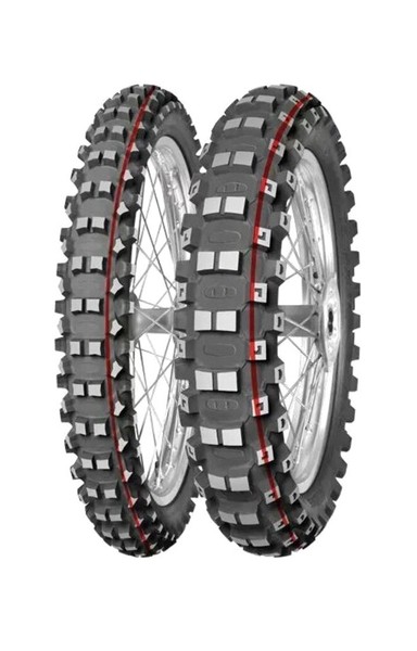 MITAS Cubierta Neumático Moto TERRA FORCE-MX MH 90/90-14 NHS 46M TT PIT CROSS ROJO