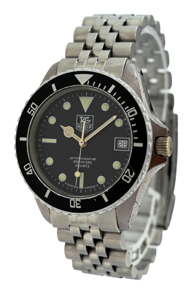 Tag 261 Tag Heuer 37mm Men's Professional 1000 Series Watch Jubilee 261/3! Ref ...